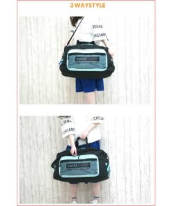 ボストンバッグ 修学旅行 50l  手指消毒 感染症対策 林間学校 おしゃれ RHAPSUP 斜めBS 2wayボストン 消毒スプレーケースセット 52-1015-dfv-573