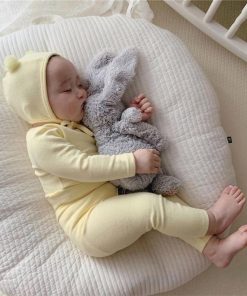 ロンパース ベビー 2点セット 腹巻き付き 長袖 女の子 男の子 ベビー服 ズボン 新生児 パジャマ カジュアル 子供服 66 73 80 90