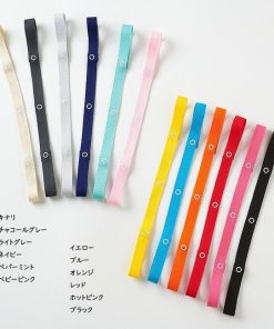 おもちゃ ストラップ ホワイト ボタン トイストラップ 15mm 幅 日本製 清潔 洗濯 おしゃぶり シンプル マルチストラップ ベビーカー 落下防止 おもちゃホルダー