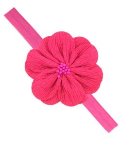 キッズ ベビー用 和装 フォーマル小物 足袋風 靴下 髪飾り ヘアバンド セット 単品 QT-119 (つつじ, F)