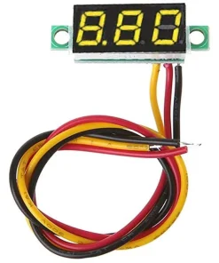 0.28 Inch 0-100V Three-Wire DC Voltmeter – Yellow LED Display